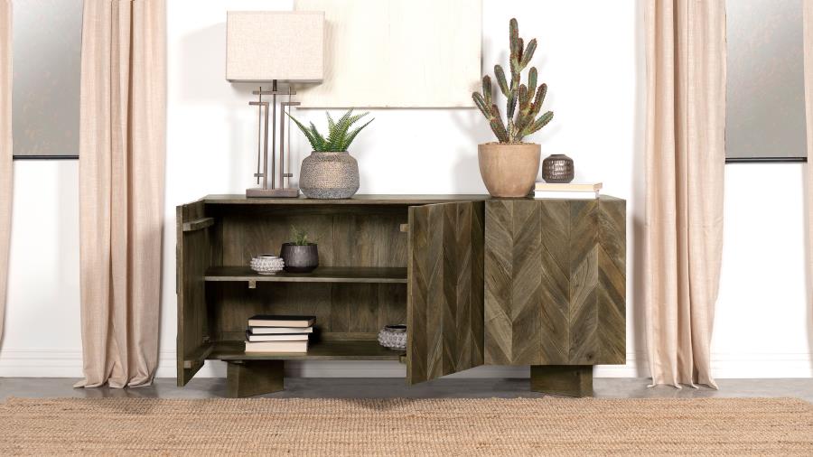 Tyler 3-Door Sideboard - "Mango Brown"