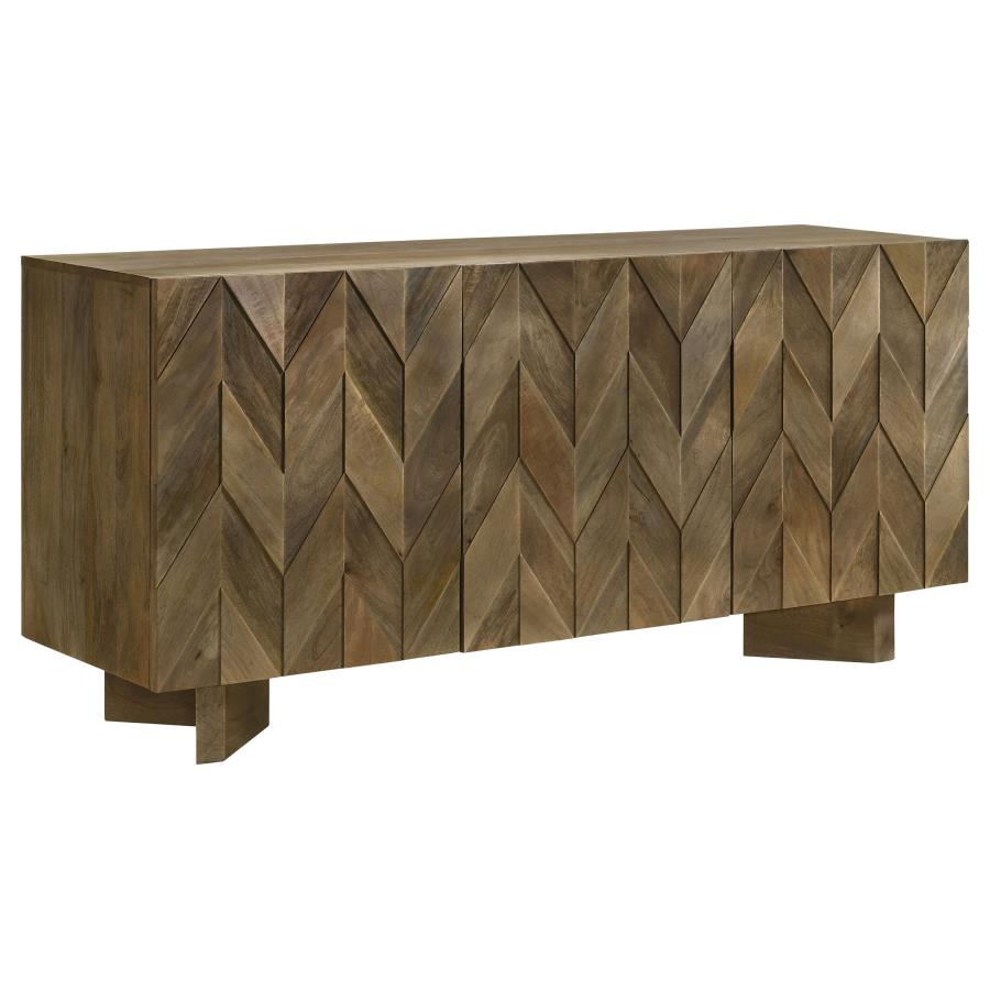 Tyler 3-Door Sideboard - "Mango Brown"