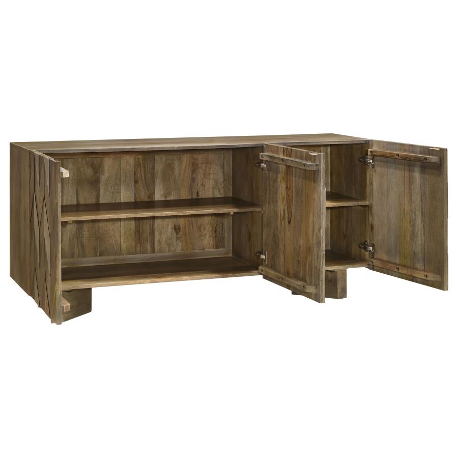 Tyler 3-Door Sideboard - "Mango Brown"