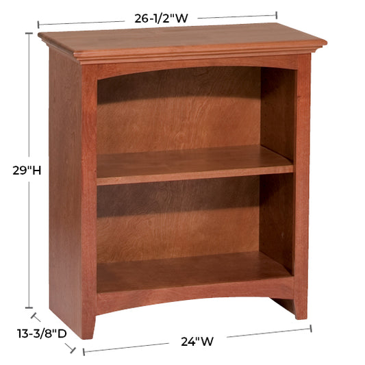 McKenzie 24″W x 29″H Bookcase, Finished