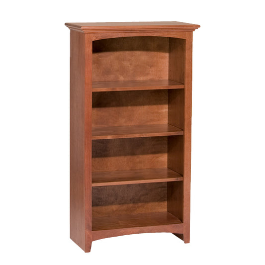 McKenzie  24"W x 48"H Alder Bookcase, Finished