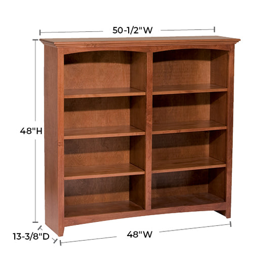 McKenzie 48″W x 48″H Bookcase, Finished