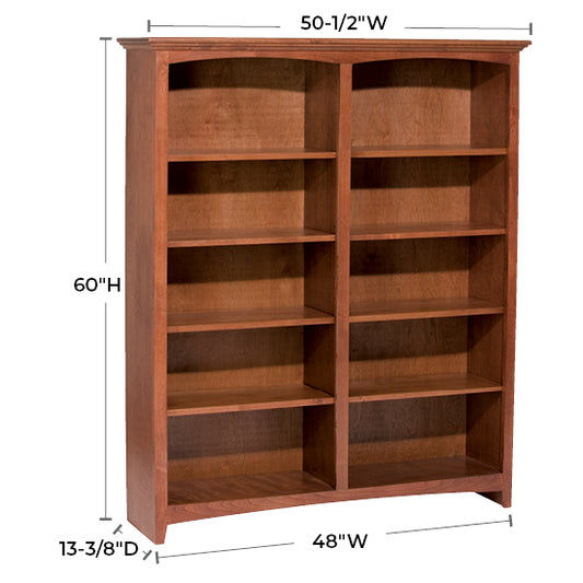 McKenzie 48″W x 60″H Bookcase, Finished