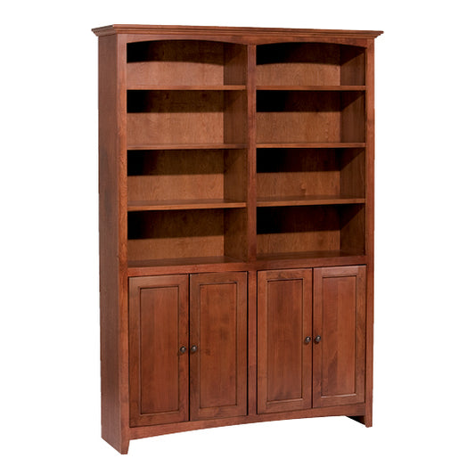 McKenzie 48″W x 72″H Bookcase w/Doors, Finished