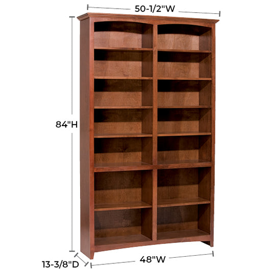 McKenzie 48″W x 7″H Bookcase, Finished