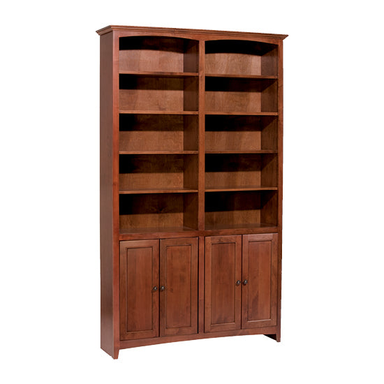 McKenzie 48″W x 84″H Bookcase w/Doors, Finished
