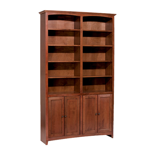 McKenzie 48″W x 84″H Bookcase w/Doors, Finished