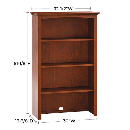 McKenzie 30″ Wide Hutch, Finished