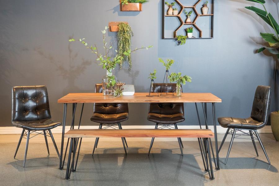 Sherman Live Edge Dining Bench - "Natural"