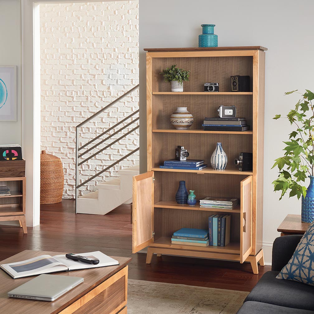 Addison 72″H × 39″W Bookcase with Doors