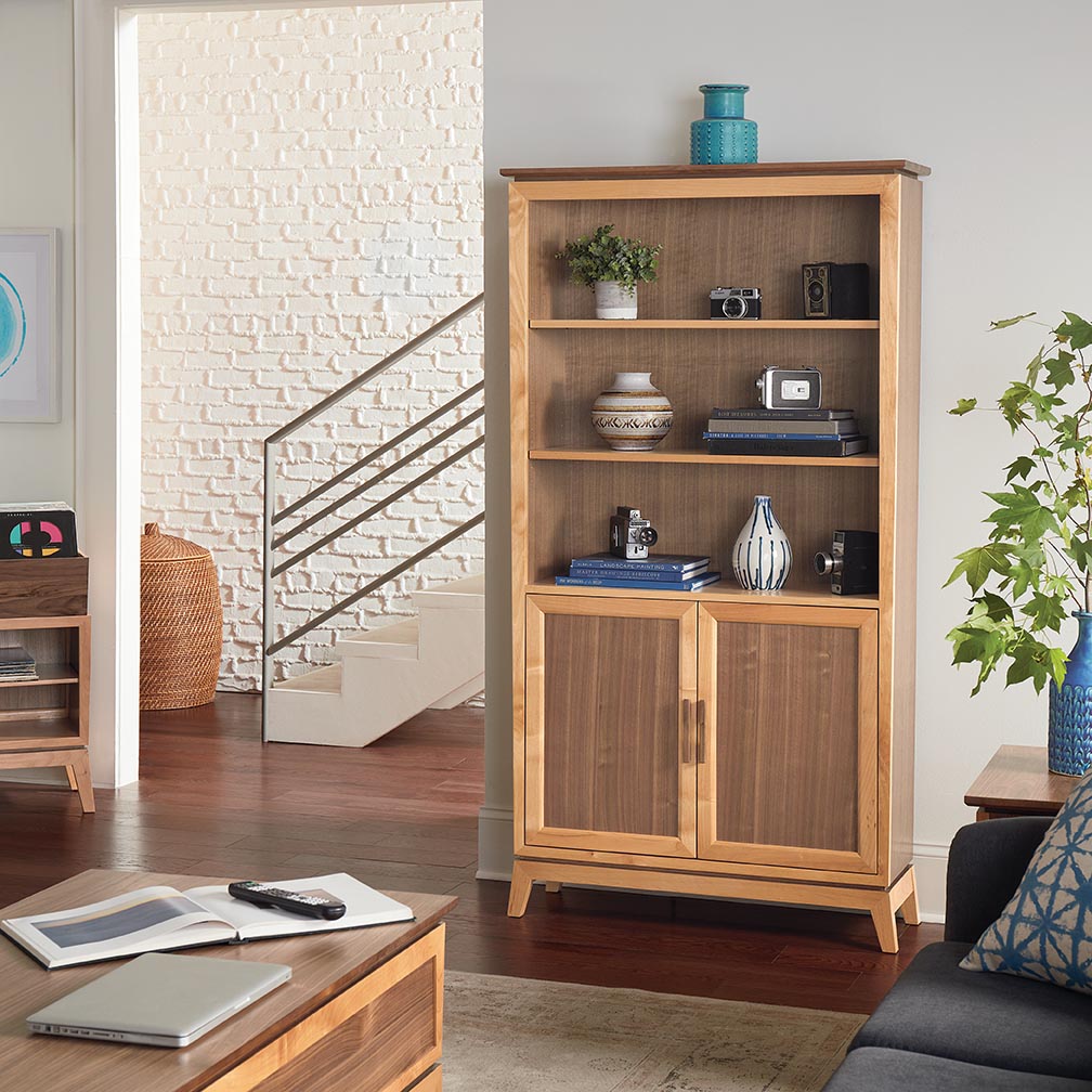 Addison 72″H × 39″W Bookcase with Doors