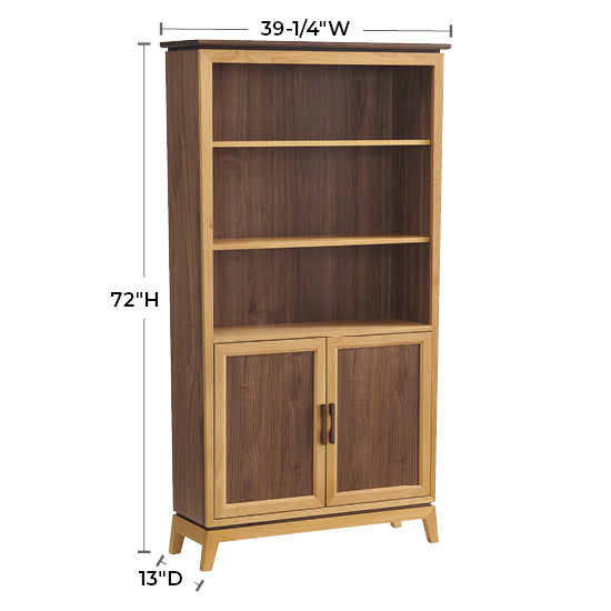 Addison 72″H × 39″W Bookcase with Doors