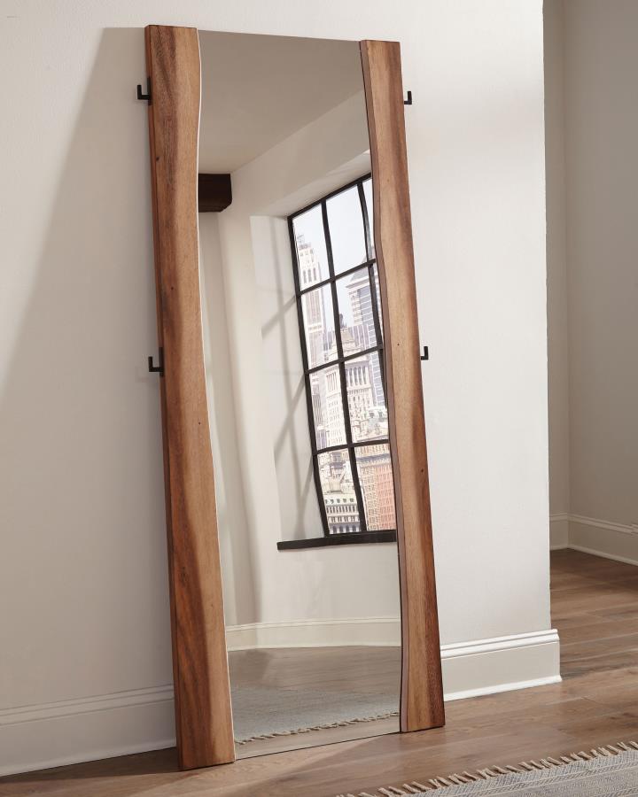 Winslow Standing Mirror - "Smokey Walnut"