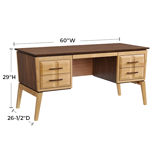 Addison 4-Drawer Desk