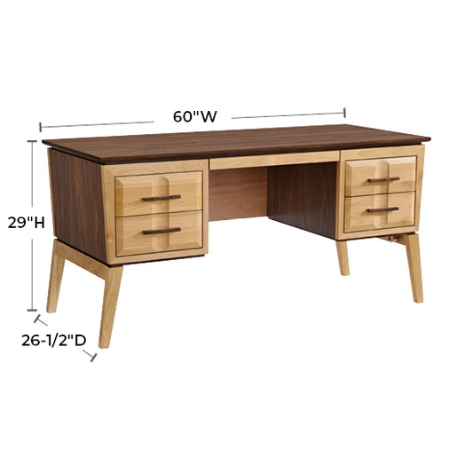 Addison 4-Drawer Desk