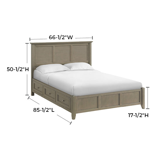 McKenzie Queen Classic Storage Bed