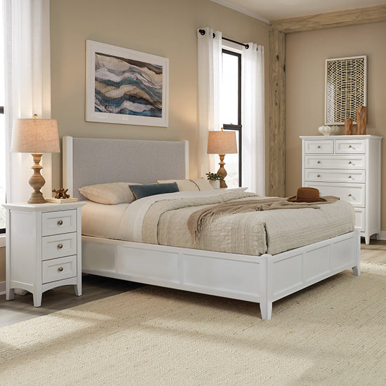 McKenzie King Upholstered Panel Bed