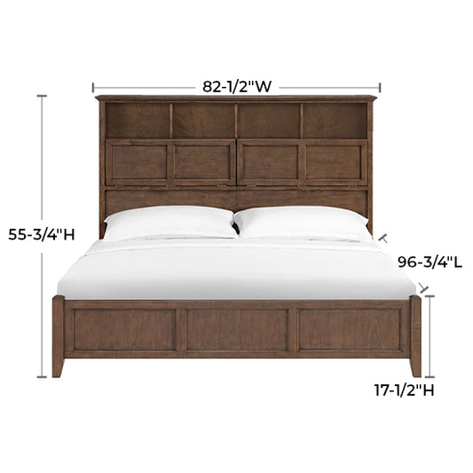 McKenzie King Classic Bookcase Headboard