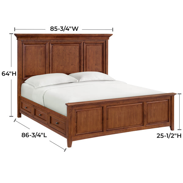 McKenzie King Grand Storage Bed