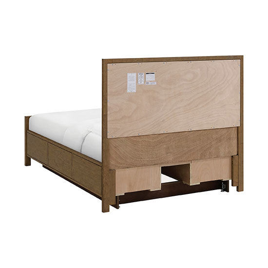 Bailey Queen Upholstered Panel Storage Bed