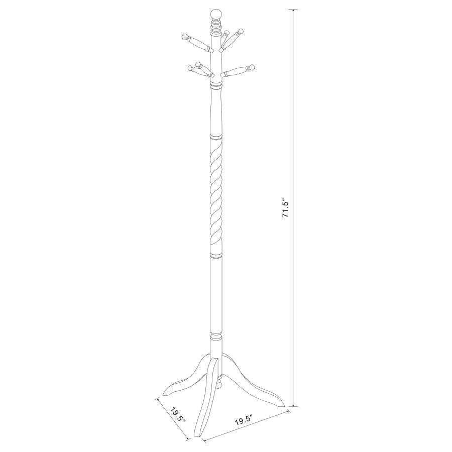 Riona Coat Rack - "Merlot"
