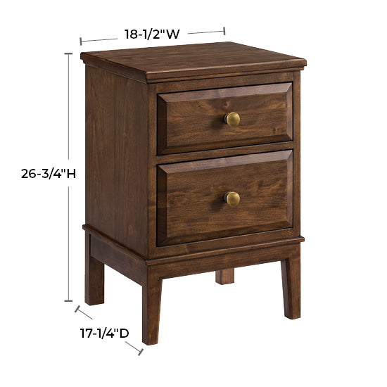 Virginia Small 2-Drawer Nightstand