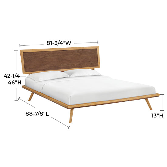 Addison King Adjustable Headboard Platform Bed
