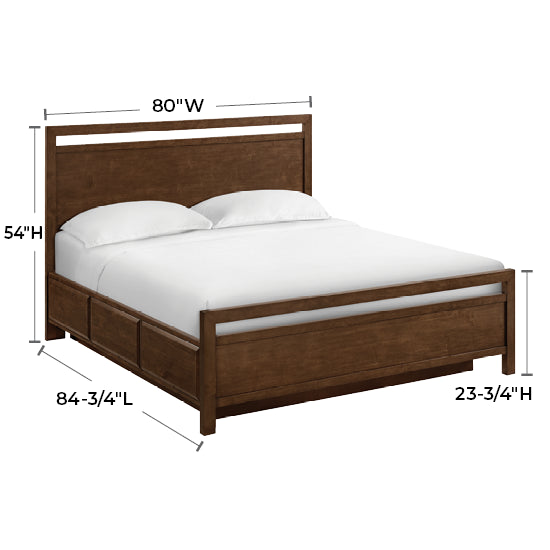 Virginia King Storage Bed