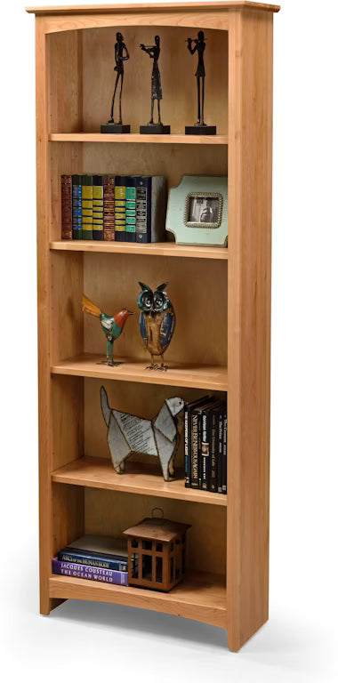 Alder Shaker 24″W x 60″H Bookcase