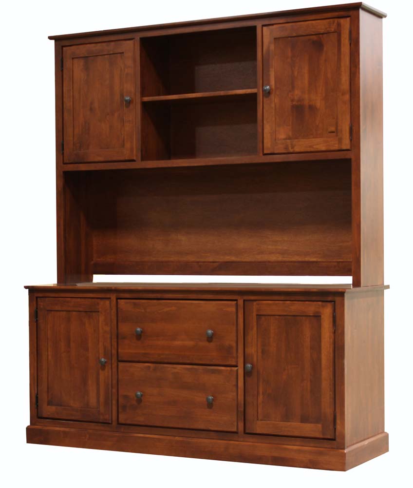 Shaker Executive Credenza Hutch