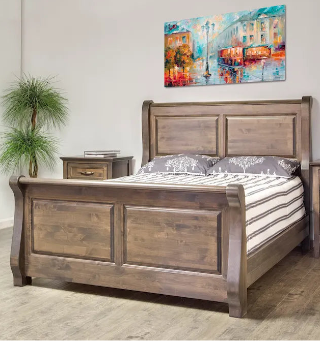 Farmhouse Sleigh Bed - Queen