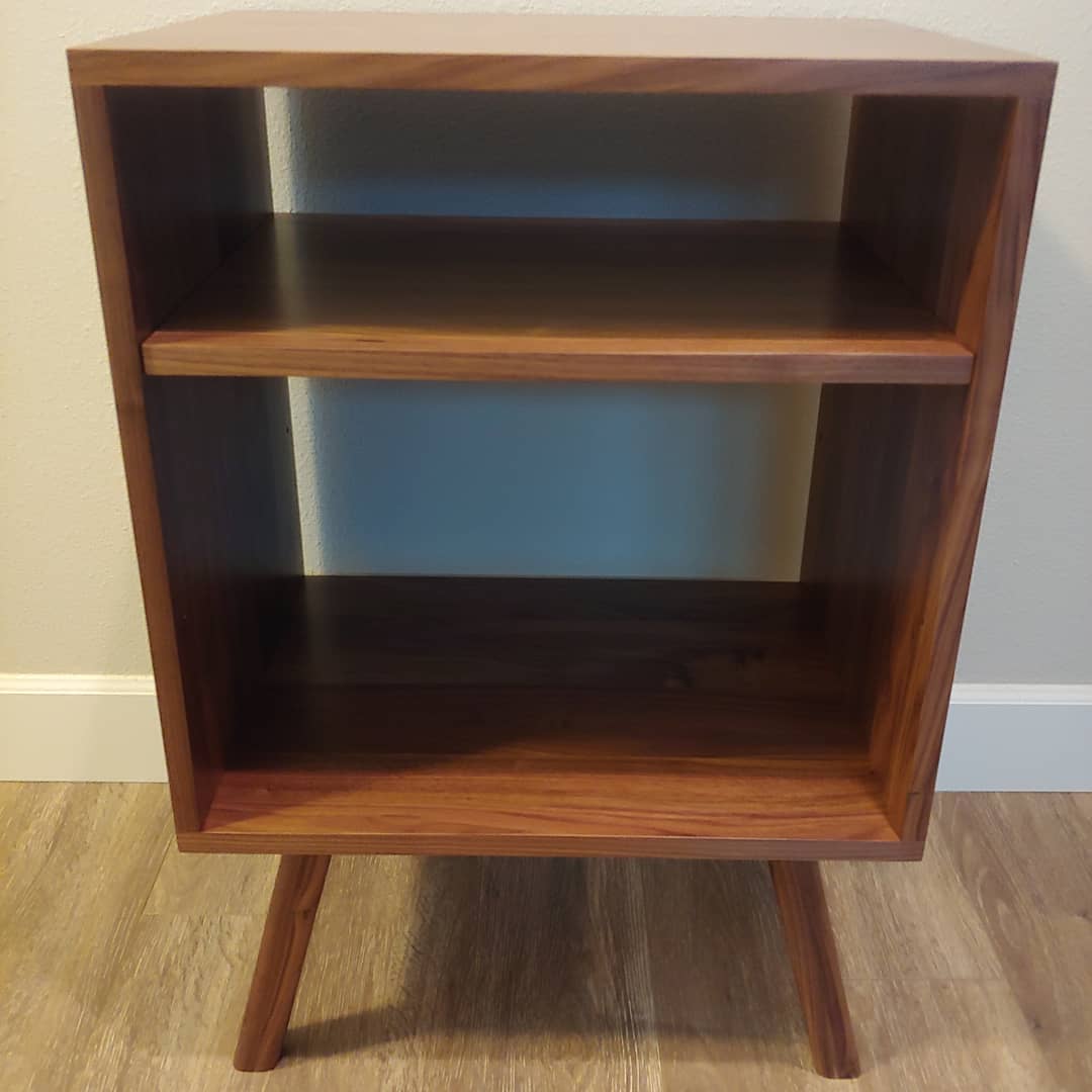 Walnut Vinyl Station