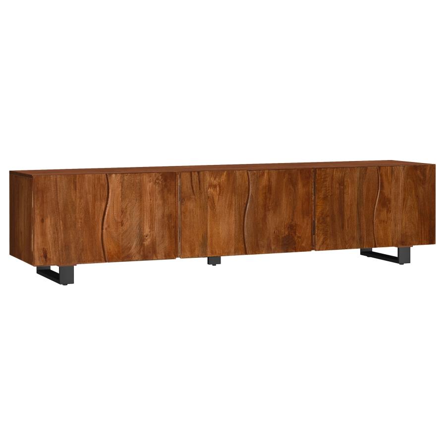Trask Large Media Console - "Mango Brown"