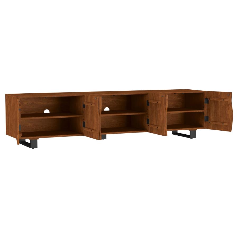 Trask Large Media Console - "Mango Brown"