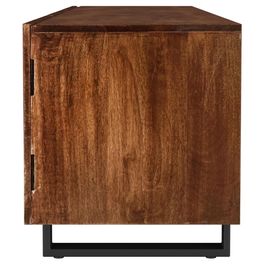 Trask Large Media Console - "Mango Brown"