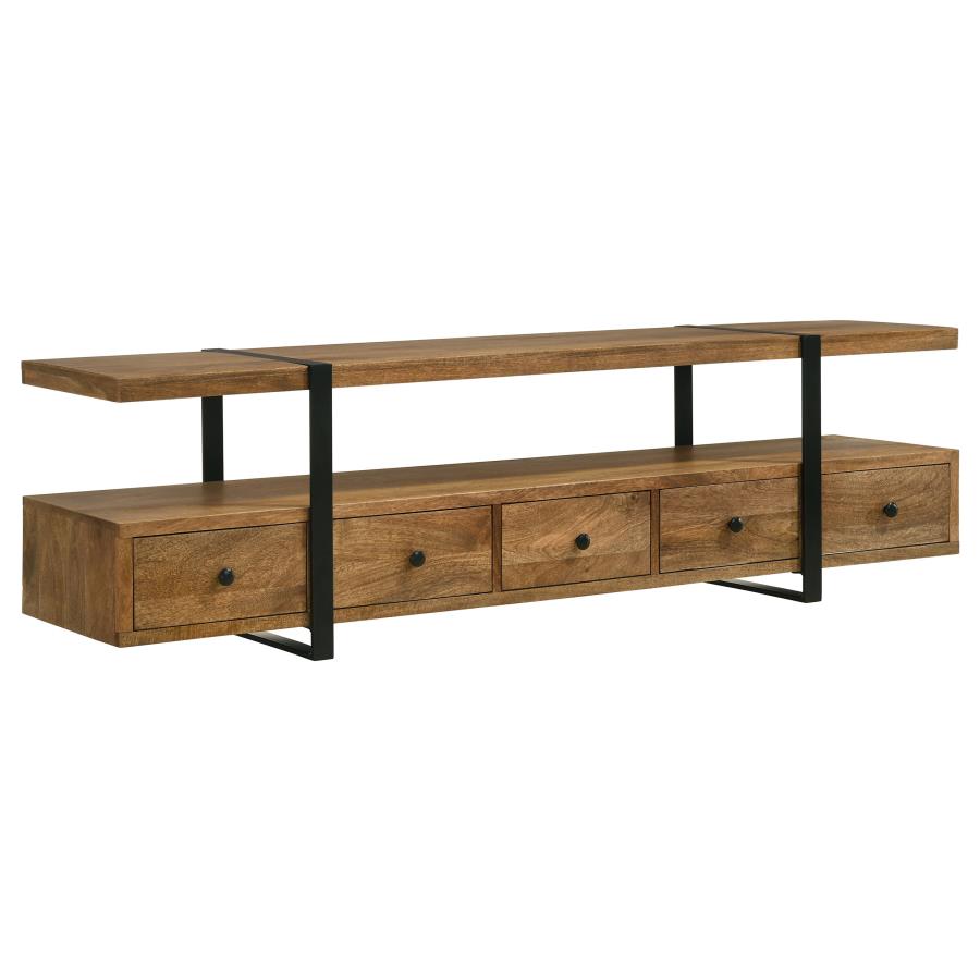 Otto 5-Drawer Media Console - "Brown"