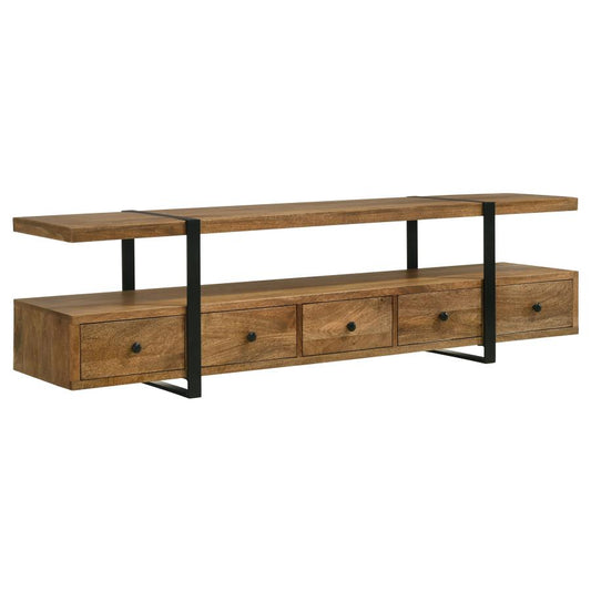 Otto 5-Drawer Media Console - "Brown"