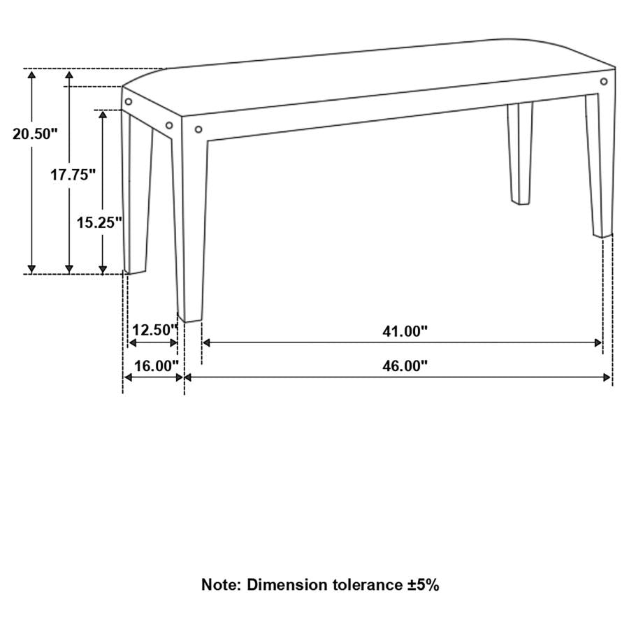Lamont Upholstered Bench - "Natural"