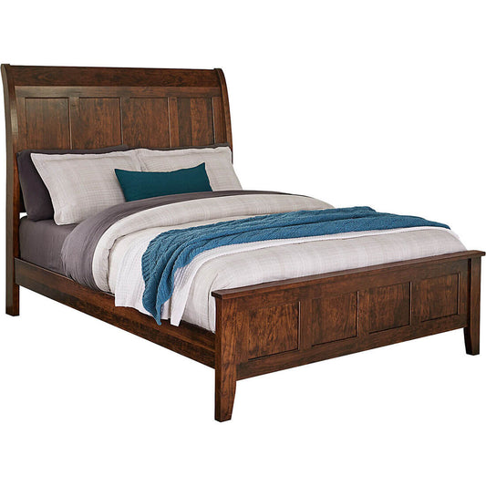 Cherry Belmont Sleigh Bed