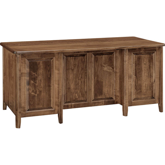 Maple Carson 5-Drawer Executive Desk