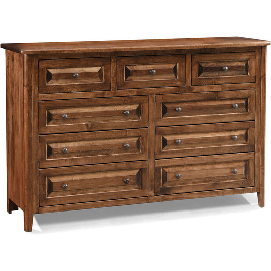 Maple Carson 9-Drawer Dresser