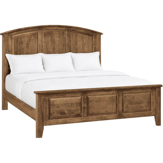 Maple Carson Arched Panel Bed