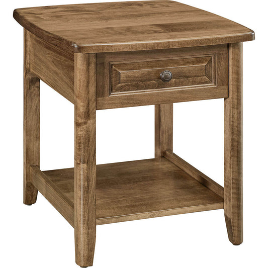Maple Carson End Table w/ One Drawer