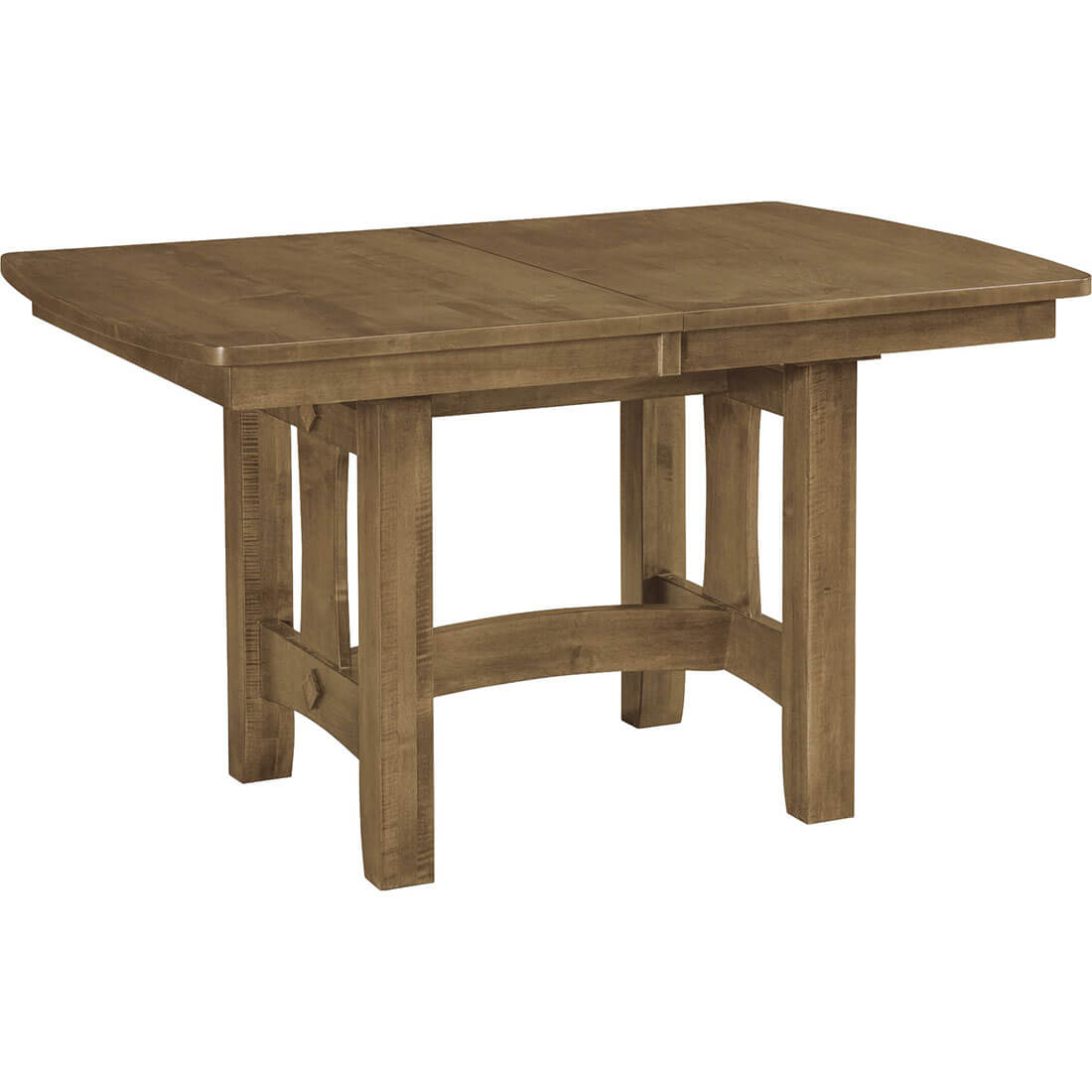 Maple Hawthorne 36" x 54" Solid Top Trestle Dining Table