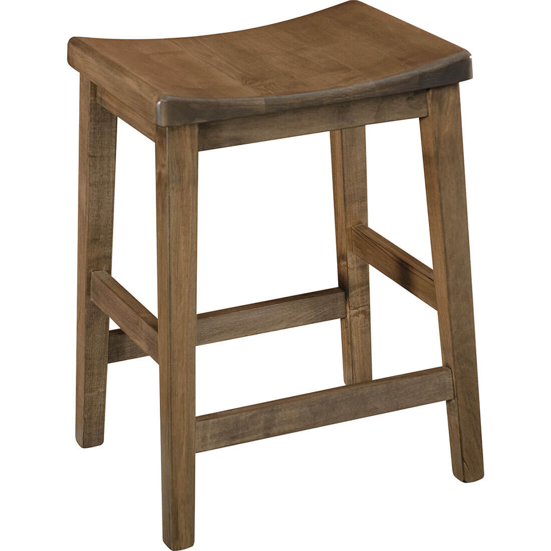 Maple Adam Saddle Counter Stool - 24"