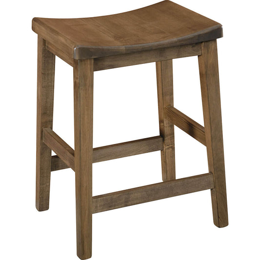 Maple Adam Saddle Counter Stool - 24"