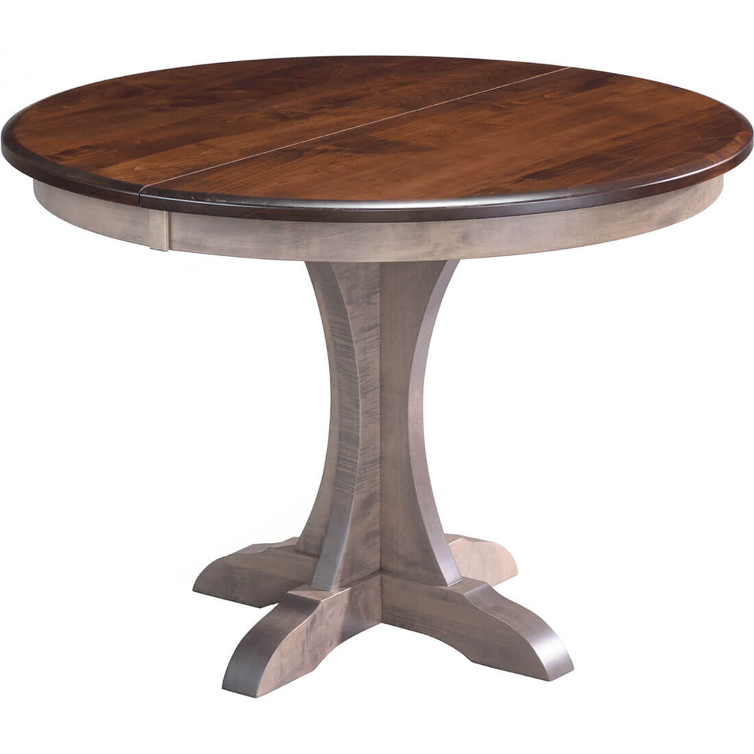Maple Traditional 42"x42" Round Build-A-Table w/18" Leaf