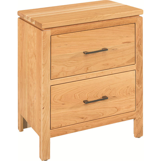 Cherry Maverick 2-Drawer Nightstand