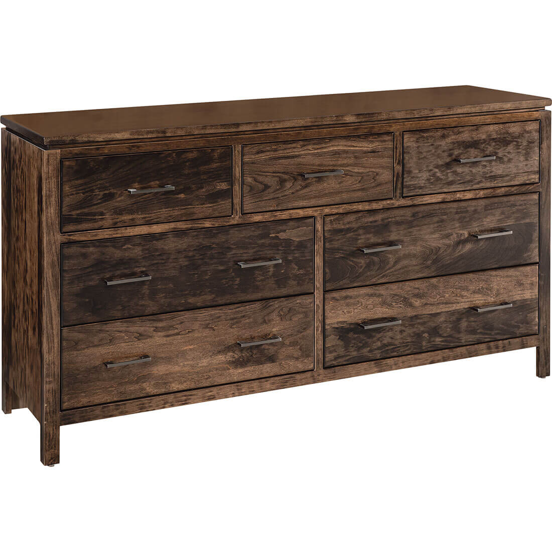 Cherry Maverick 7-Drawer Dresser