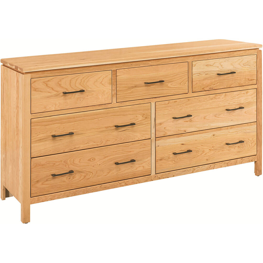 Cherry Maverick 7-Drawer Dresser